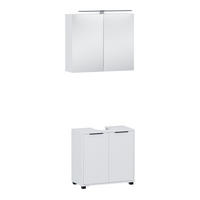 BADMÖBEL-SET Alina Weiß 2 Teile - Weiß, Holzwerkstoff (60/60/30cm) - Vicco