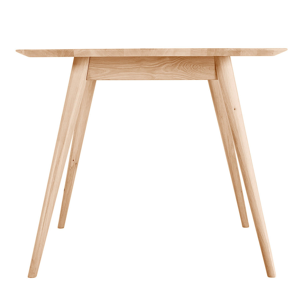 ESSTISCH - Massivholz - Eichefarben, Holz (90/140/75cm) - home24