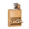 SCHUHSCHRANK Holz - Naturfarben, Holzwerkstoff (60/79/23cm) - SoBuy
