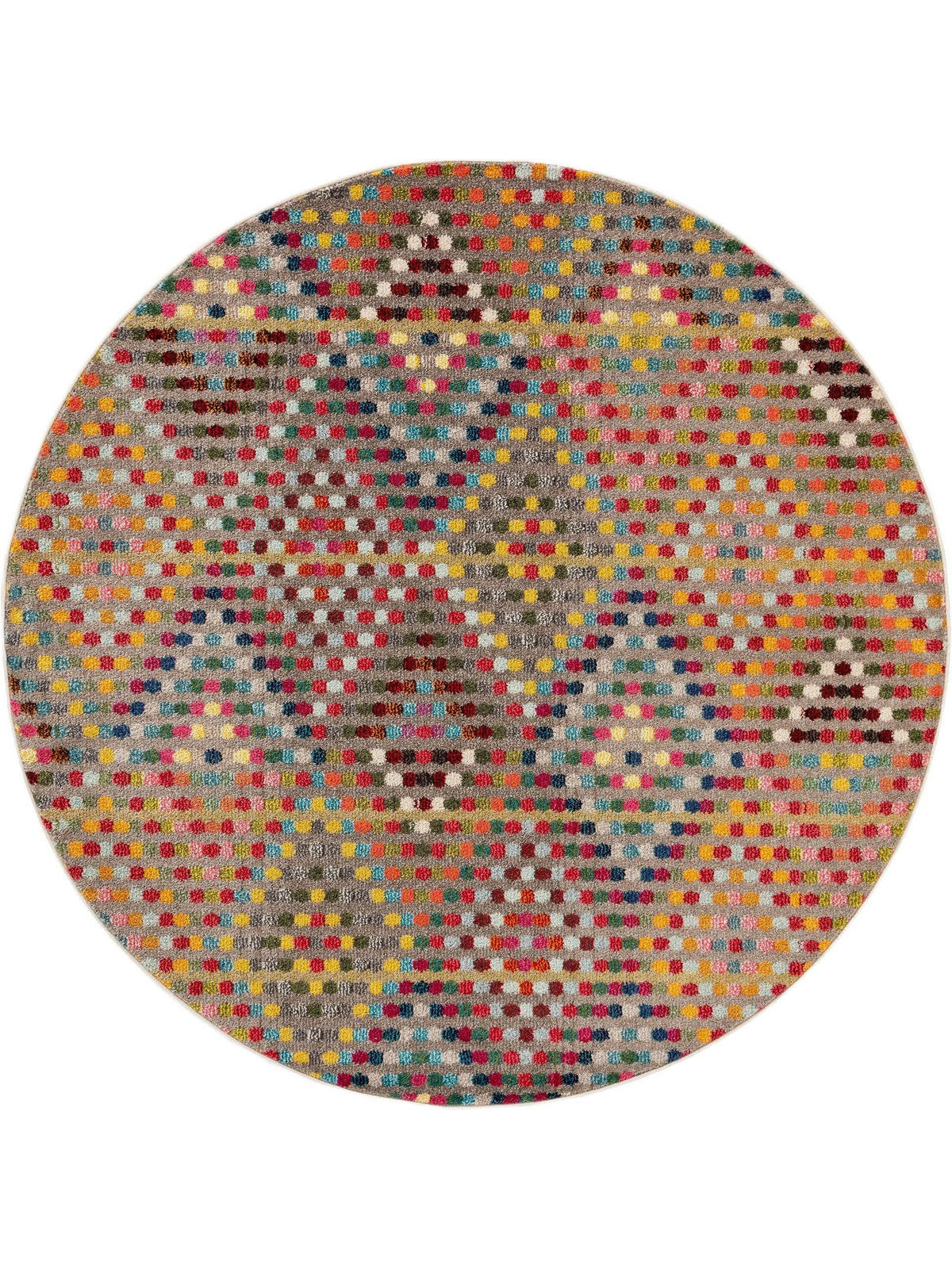 TEPPICH Casa Multicolor ø 120 cm rund - Multicolor, Textil (120/120cm) - benuta Nest