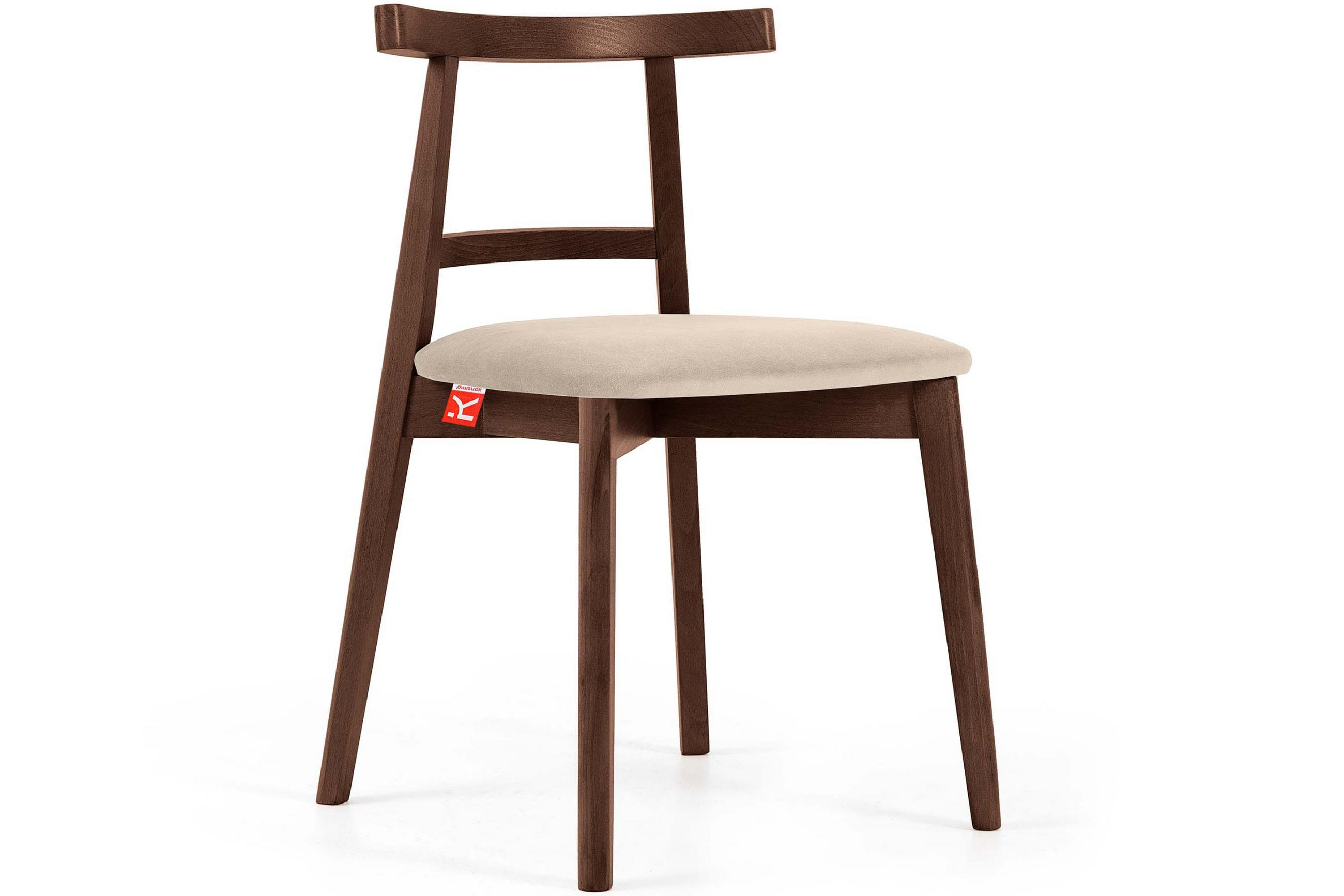 ESSTISCHSTÜHLE LILIO 2 St Vintage, Creme / mittelbraun - Creme/Braun, Holz/Textil (47/76/45cm) - KONSIMO®