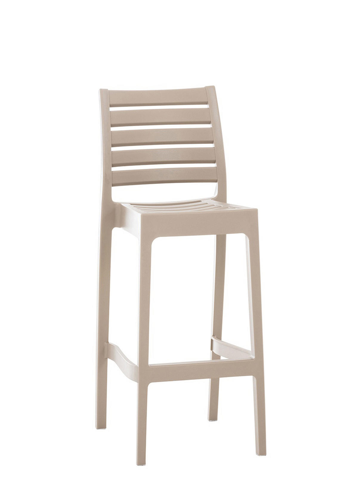 BARHOCKER 4er Set Argon schlamm - Naturfarben, Kunststoff/Textil (45/105/51cm) - TPFLiving