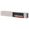 TV-LOWBOARD Capital 200 EF mit Kamin - Kaschmir, Holzwerkstoff (200/38/30cm) - MIRJAN24