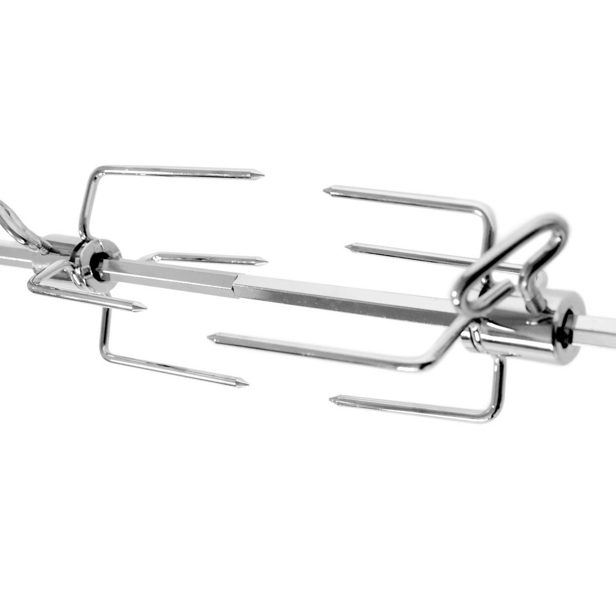 GASGRILL BLACK 2+1 Set mit Drehspieß - Schwarz, Metall (116/115/50cm) - TAINO