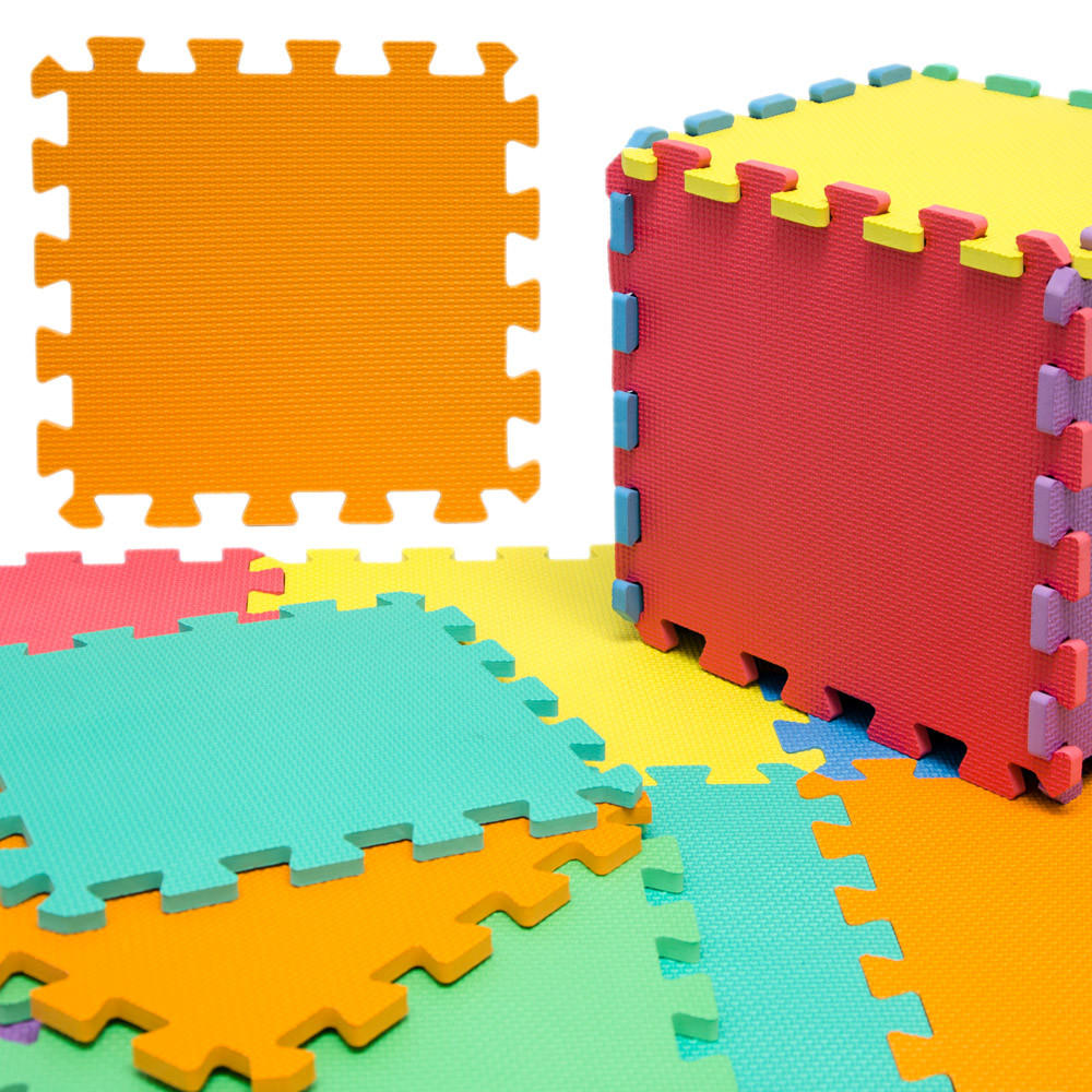 SPIELMATTE ab Null - 90 cm Baby Puzzlematte Bunt - Multicolor, Kunststoff (30/30cm) - Littletom