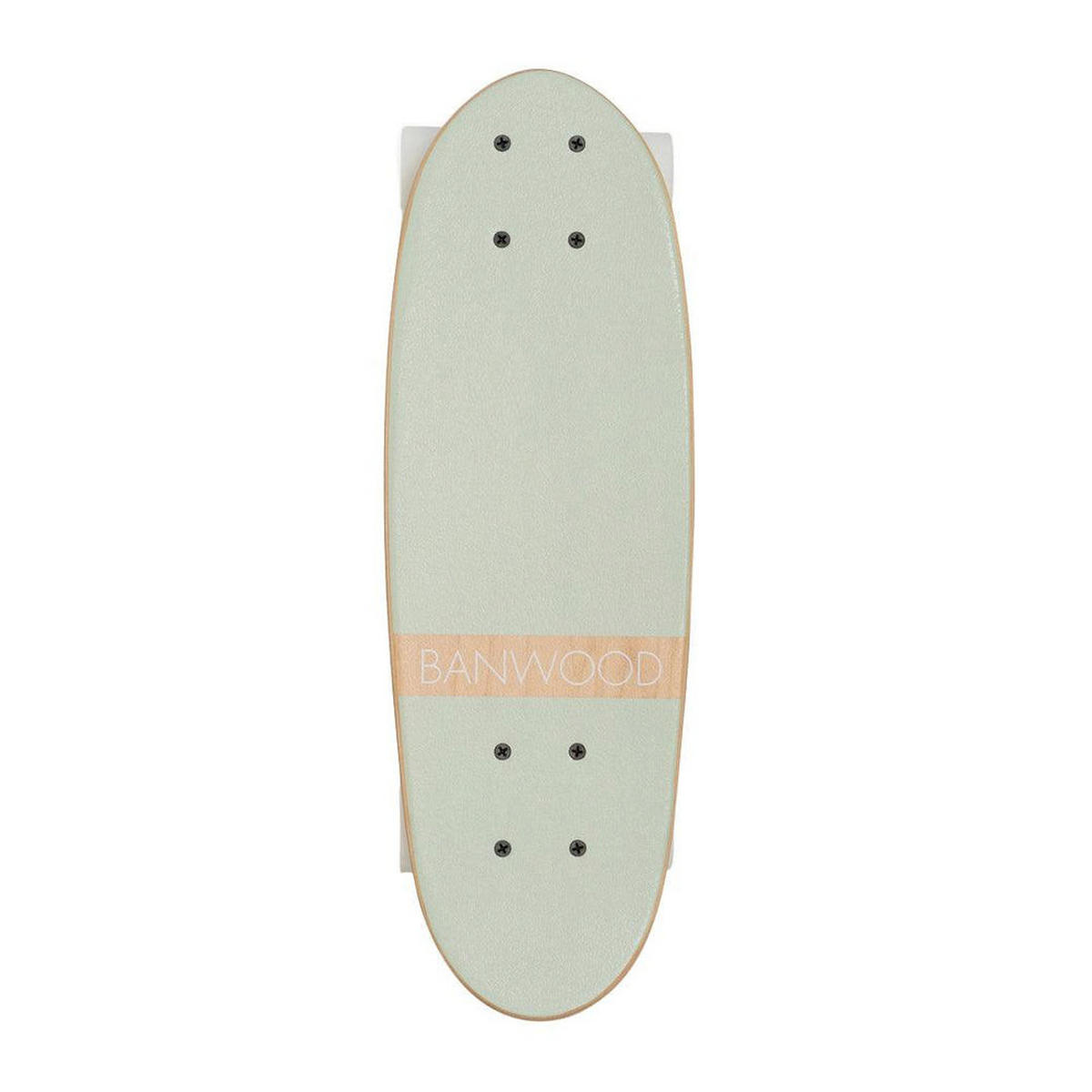 SKATEBOARD aus Holz für Kinder, ab 3 Jahren, Minze - Mintgrün, Holz (17.5/54cm) - Banwood