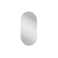 SPIEGEL CATTA mit einer länglichen Form, silber - Silberfarben, Glas (45/90/2cm) - KONSIMO®