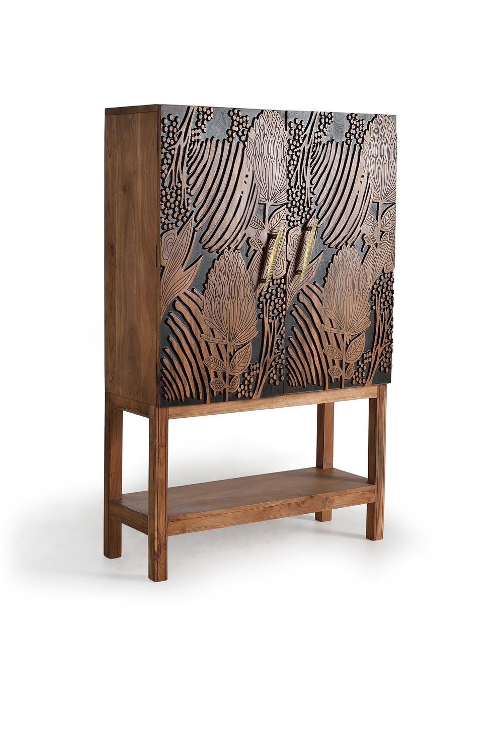 BÜCHERREGAL aus Akazienholz - Braun, Holz (100/160/40cm) - Giner y Colomer