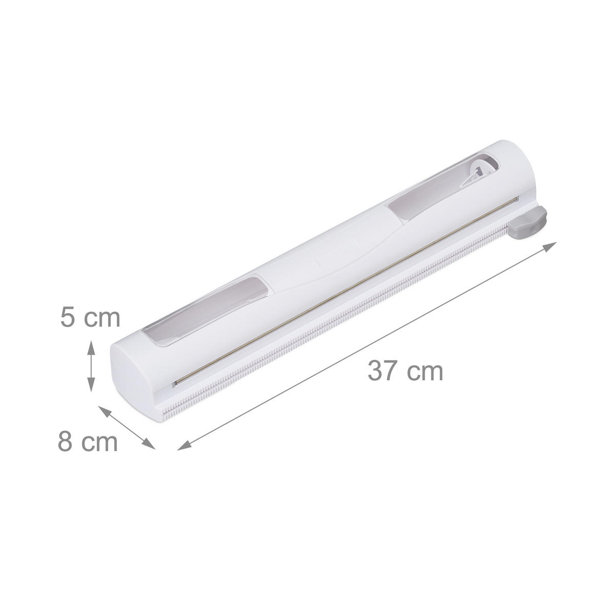 2XFOLIENSCHNEIDER - Weiß, Kunststoff/Metall (37/5/8cm) - Relaxdays