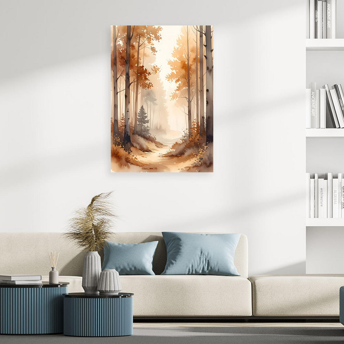 LEINWANDBILD Natur und Botanik 80x120cm - Beige, Textil (80/120cm) - Feeby