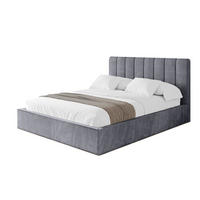 POLSTERBETT mit Bettkasten und Lattenrost, Bett mit Matratze H3/H4 - STERA 160x200 Dunkelgrau - Dunkelgrau, Holzwerkstoff/Textil (160/200cm) - ALTDECOR
