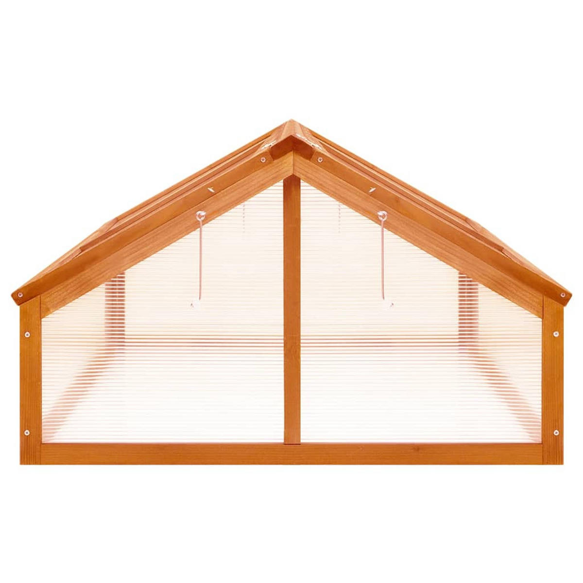 GEWÄCHSHAUS Braun 114/80/50 Cm Tannenholz - Braun, Holz (114/50/80cm) - vidaXL