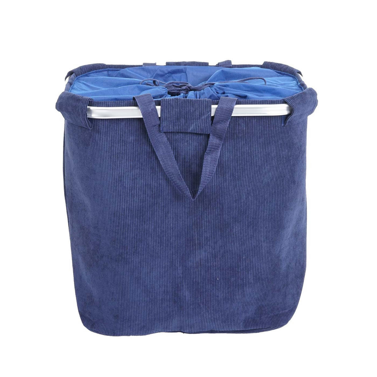 KOŠ NA PRÁDLO Modrý - modrá, textil (52/54/32cm) - MCW