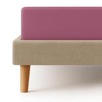 JERSEY-SPANNBETTLAKEN 90x200 - 100x200 cm, Bettlaken aus 100% Baumwolle mit Rundum-Gummizug, Spannbetttuch Brombeere - Brombeere, Textil (100/200cm) - Carpe Sonno