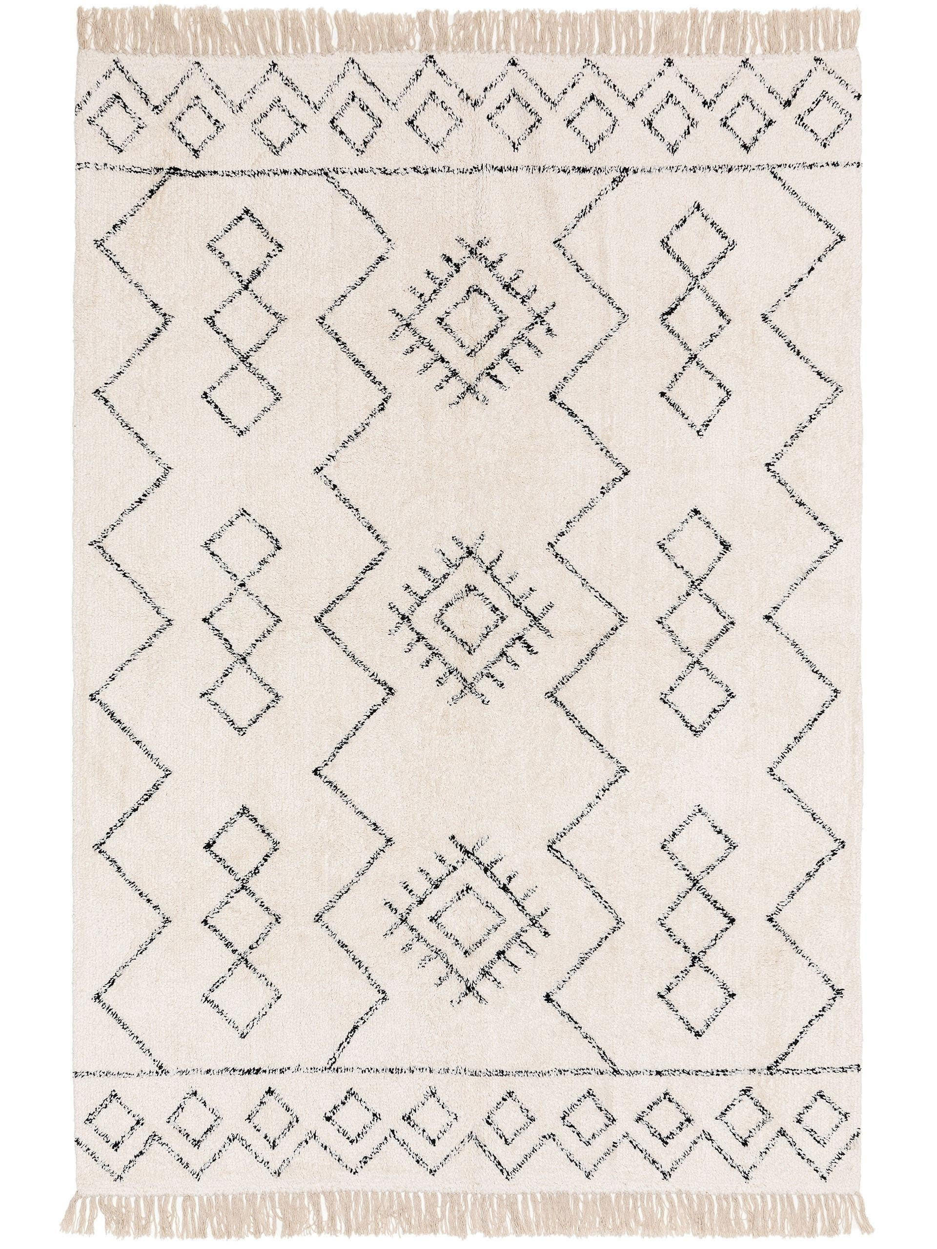 BAUMWOLLTEPPICH waschbar Naomi Cream 200x300 cm - Creme, Textil (200/300cm) - benuta Nest