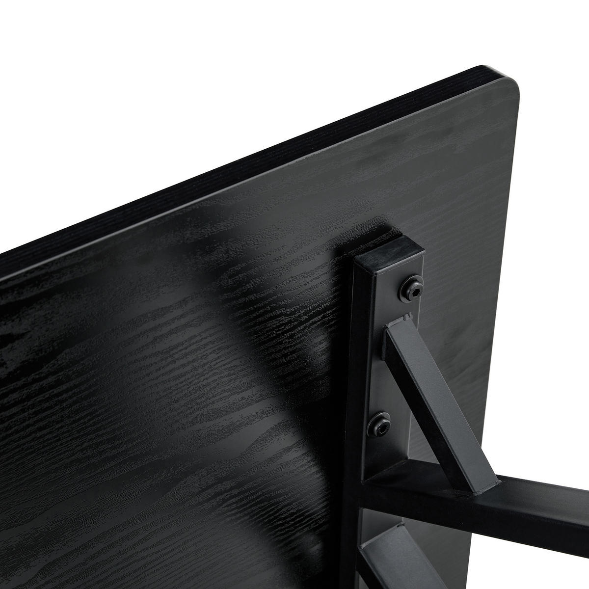 COUCHTISCH Schwarz 110/57/44,5 cm Mit Ablage - Schwarz, Holzwerkstoff (57/110/44.5cm) - PANGIVO