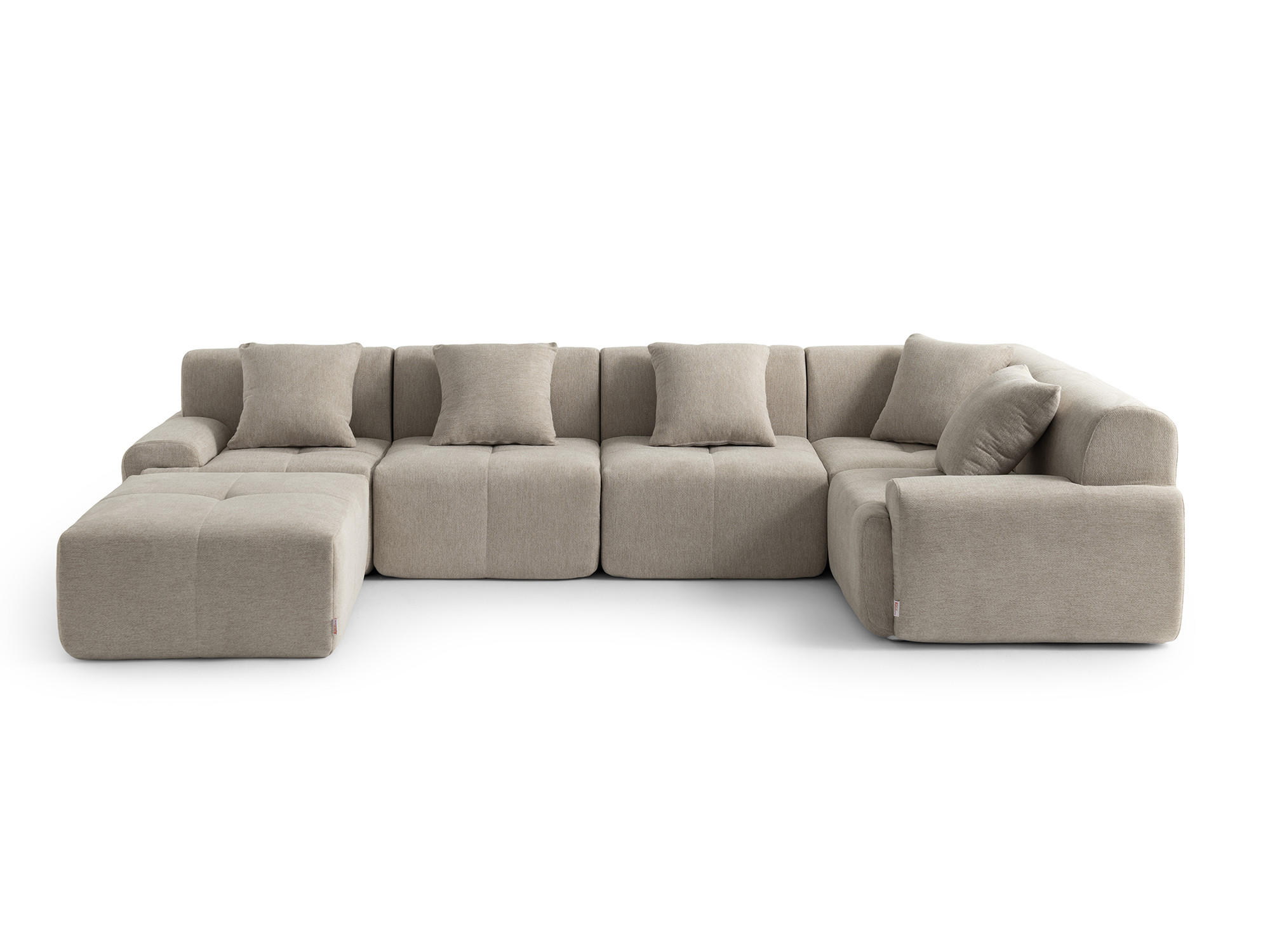 MILYsofa Wohnlandschaft Sand 345x73x190 cm