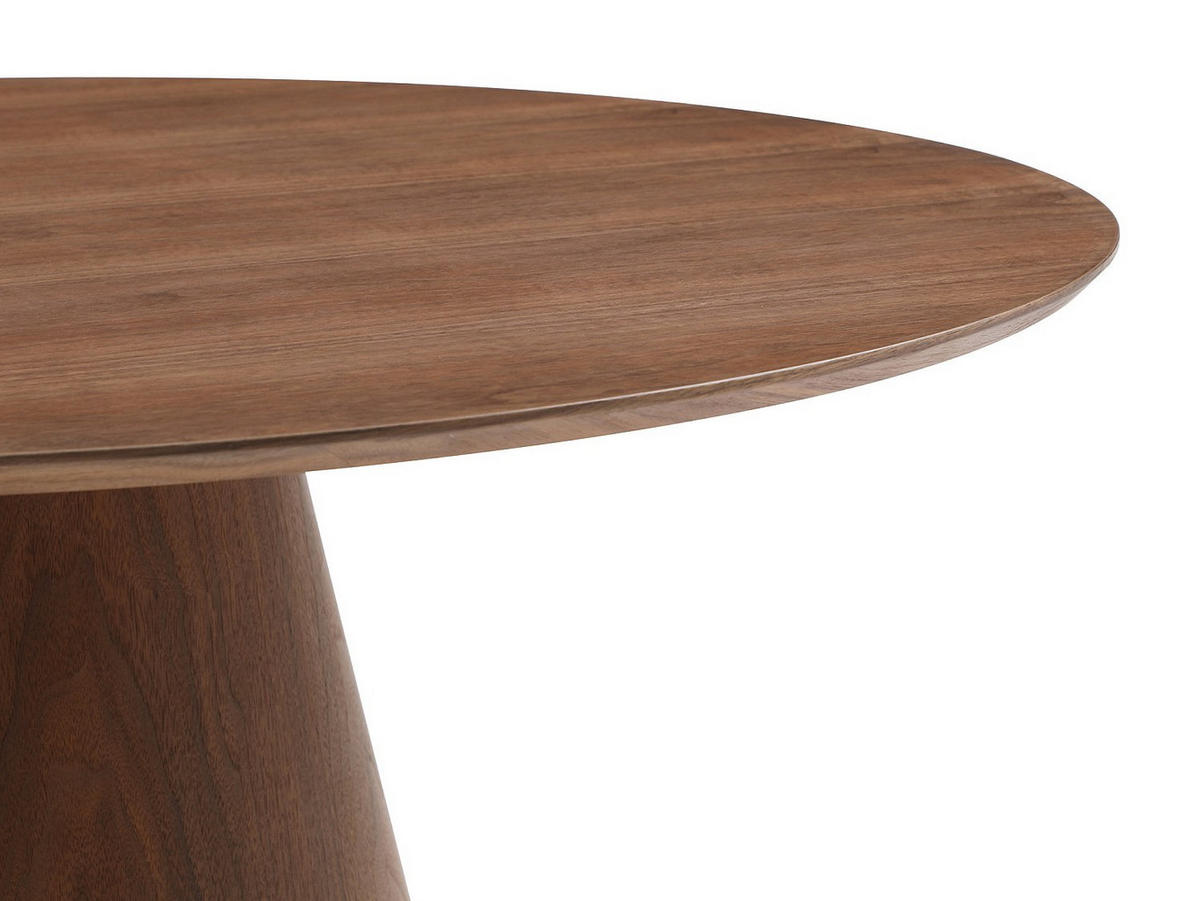 ESSTISCH rund - 4 Personen - MDF - Holzfarben dunkel - ANTALIZA - Dunkelbraun, Holz (120/120/75.5cm) - Vente-Unique