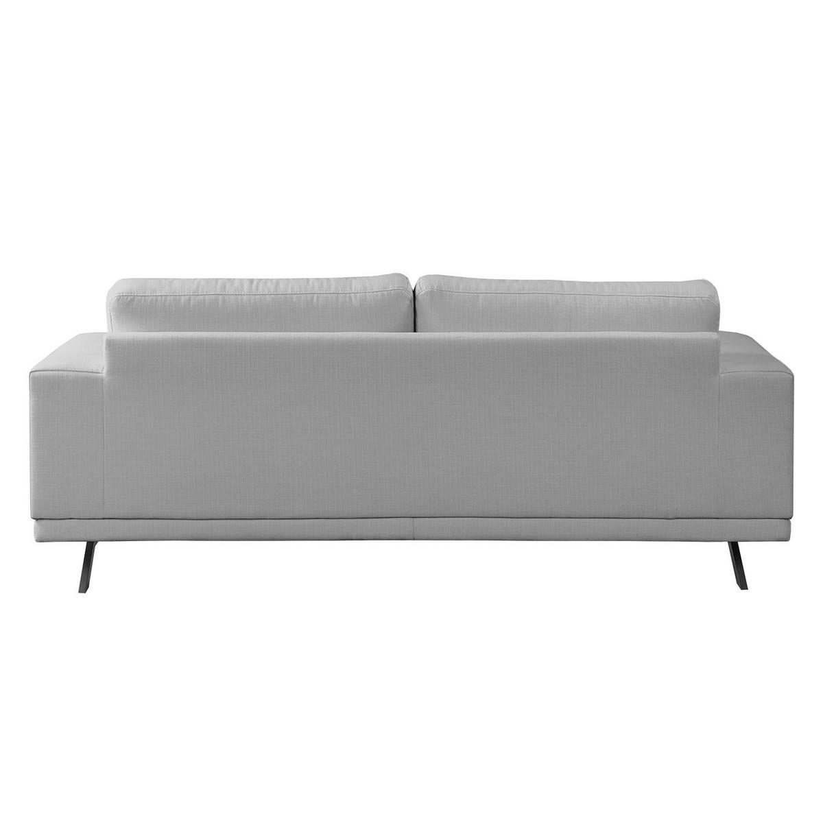 2-SITZER SOFA - Strukturstoff - Hellgrau, Textil (196/81/89cm) - home24