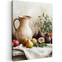 LEINWANDBILD Obst - Kräuter - Ländlich 60x80 cm - Naturfarben, Textil (60/80cm) - MuchoWow