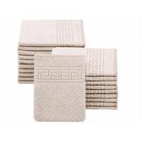 WASCHHANDSCHUH, 20er-Set, 16x22 cm, 70% Baumwolle, 30% Polyester, Braun - Braun, Textil (16/22cm) - Zollner