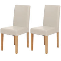 ESSZIMMERSTUHL Hochganz Reinweiß 2er-Set - Weiß Hochglanz, Textil (43/90/56cm) - MCW