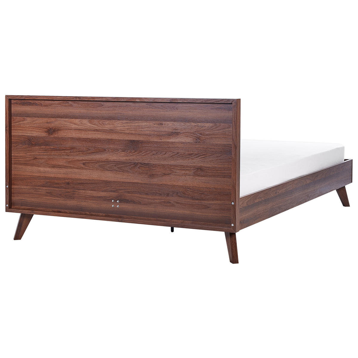 BETT mit Lattenrost 180/200 cm Braun Monpazier - Braun/Naturfarben, Holzwerkstoff (180/200cm) - Beliani