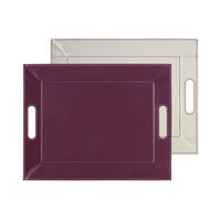 WENDETABLETT Pflaume / Elfenbein - 45 x 35cm - Violett, Textil (35/0.8/45cm) - Freeform