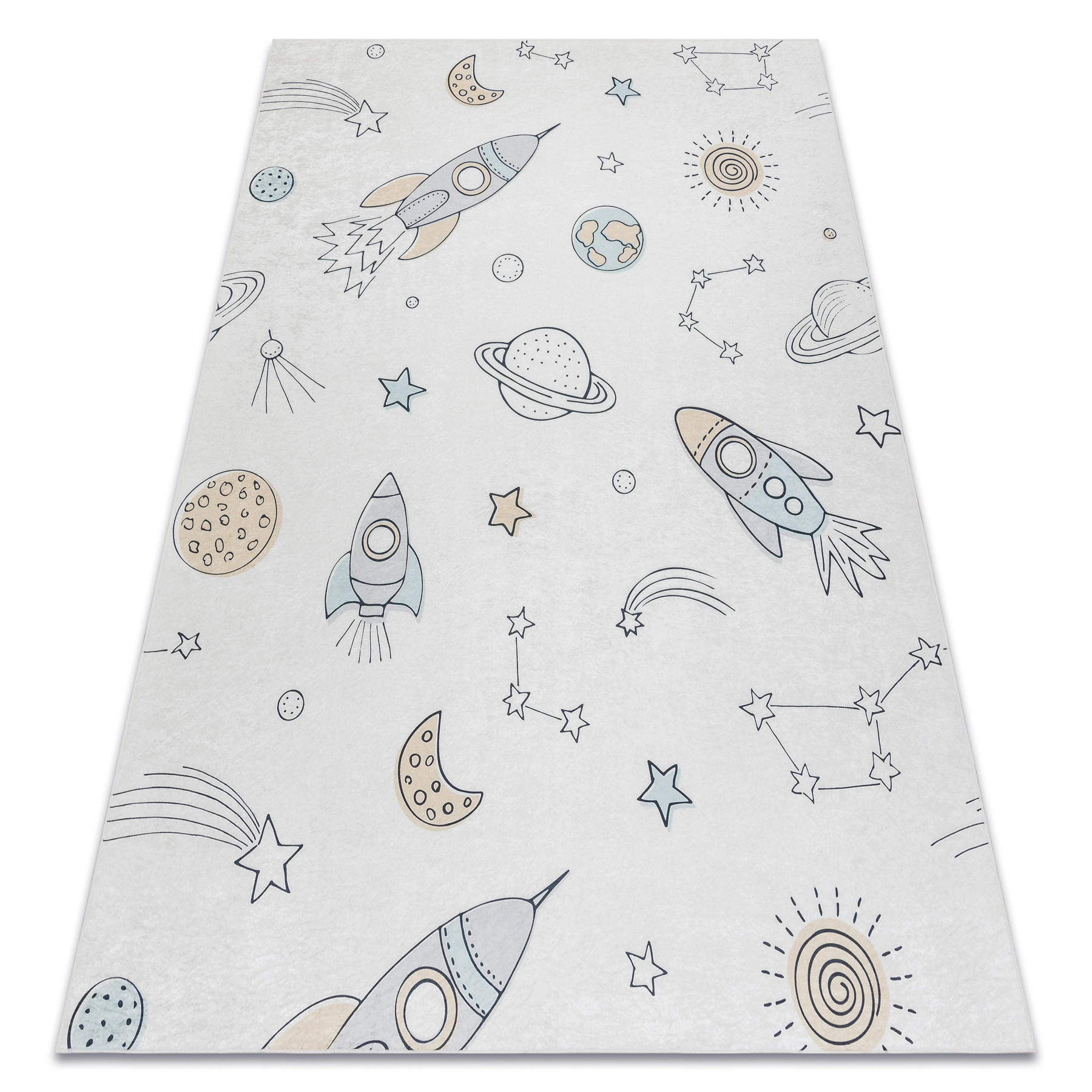 rugsX Teppich Creme 80x150 cm