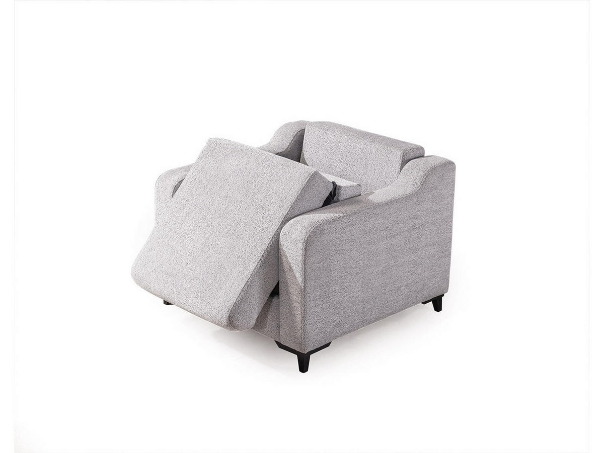 SOFA Transforma Sessel Webstoff Grau - Grau, Holz/Textil (100/80/100cm) - Villa Möbel
