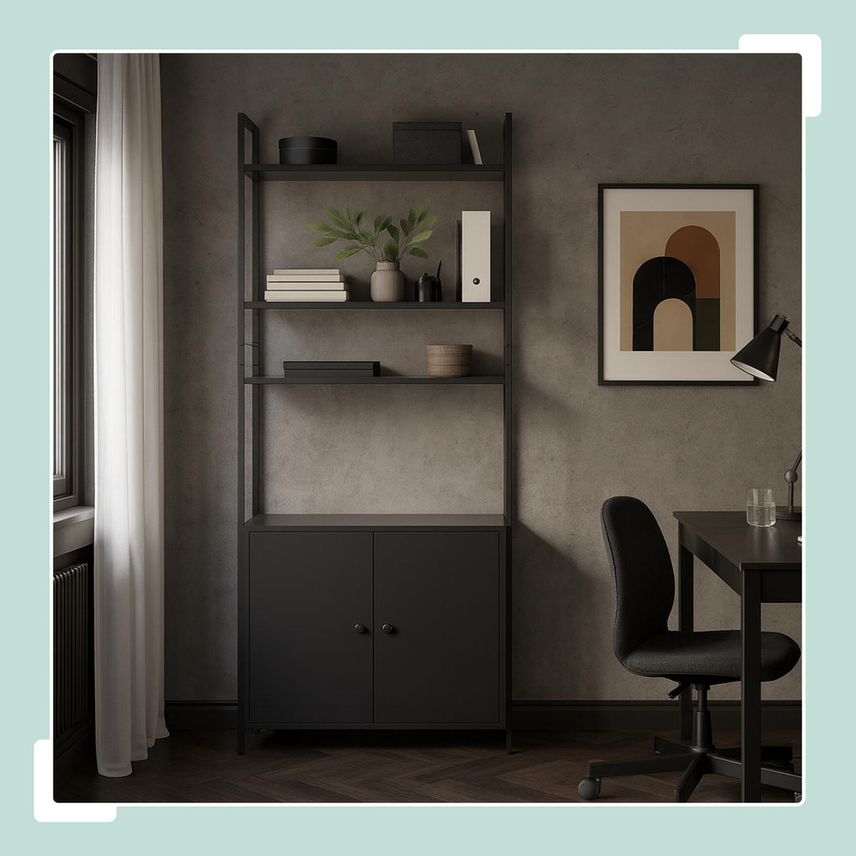 BÜCHERREGAL - Braun, Holzwerkstoff/Metall (60/159.5/24cm) - Relaxdays