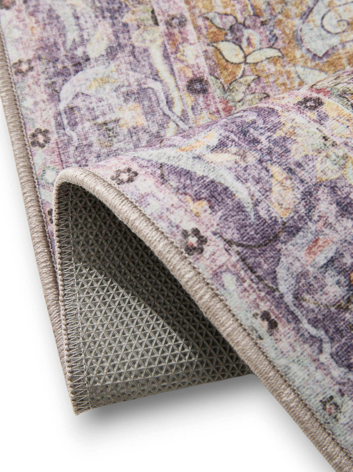 VINTAGE-TEPPICH George waschbar 80x150 cm - Lila/Multicolor, Kunststoff (80/150cm) - benuta