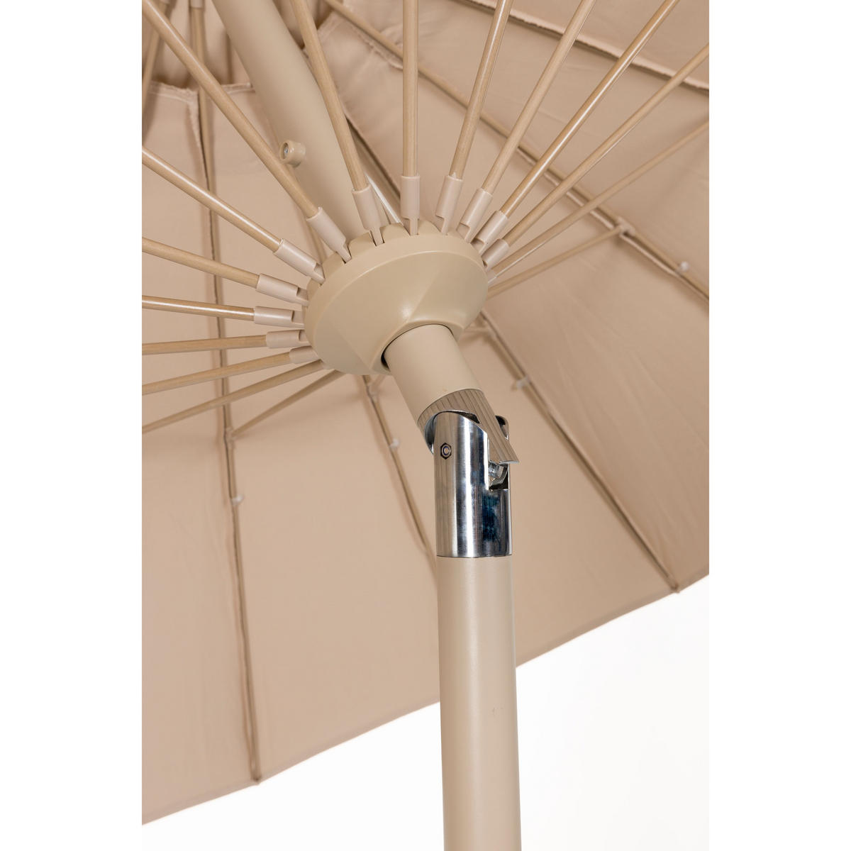 SONNENSCHIRM Sunshine Set Braun - Beige, Kunststoff (250/250cm) - Zuiver