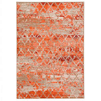 MODERN DESIGNER VELOURS TEPPICH SAMBA - Orange, Textil (120/170cm) - Pergamon