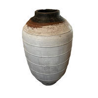 TOPF Jinsu Weiß 60/60/100cm - Weiß, Stein (100cm) - PTMD Collection