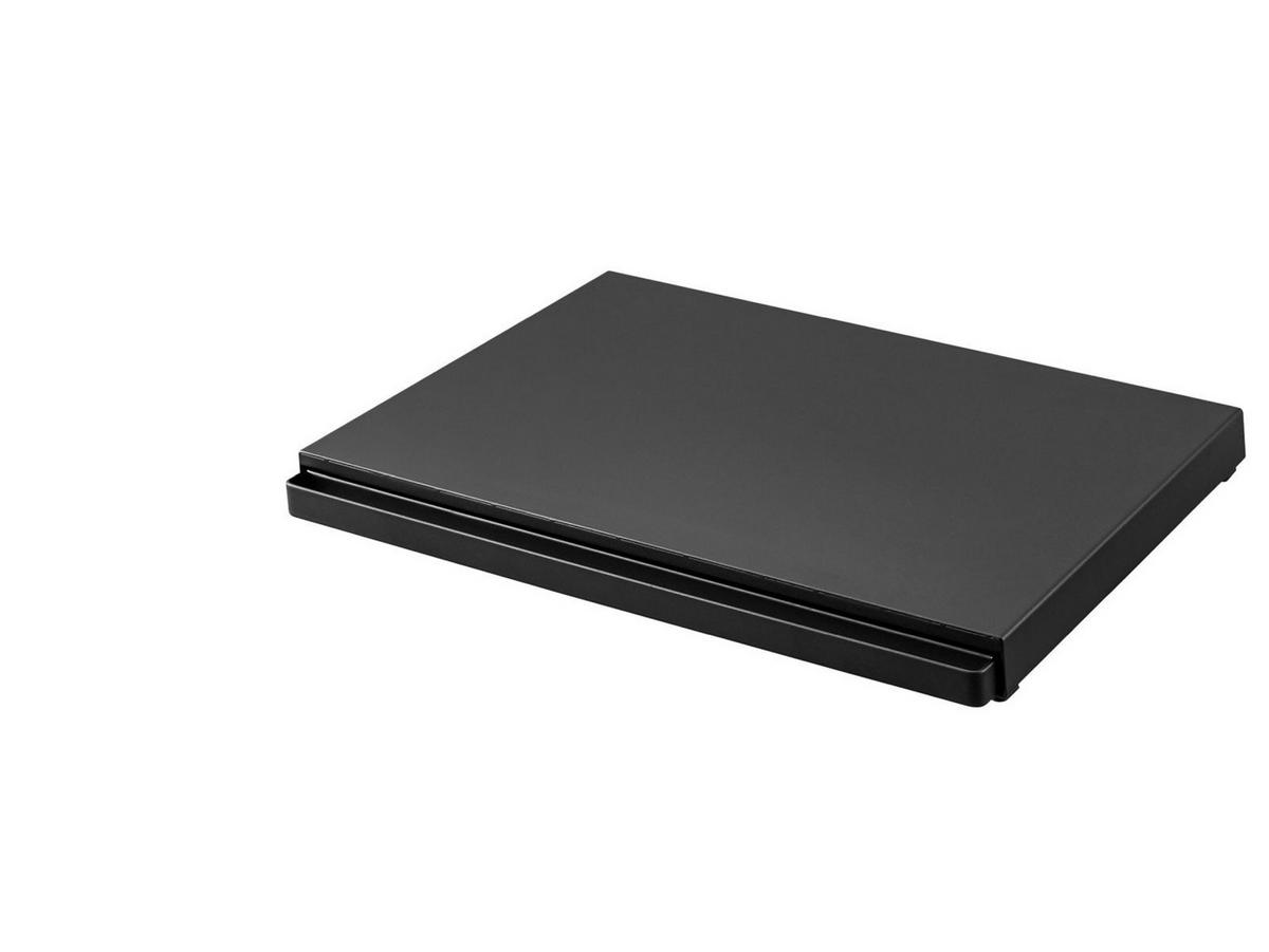ARBEITSPLATTEN-AUSZIEHTABLETT Tower schwarz 45/4/37 cm - Schwarz, Metall (37/4/45cm) - Yamazaki