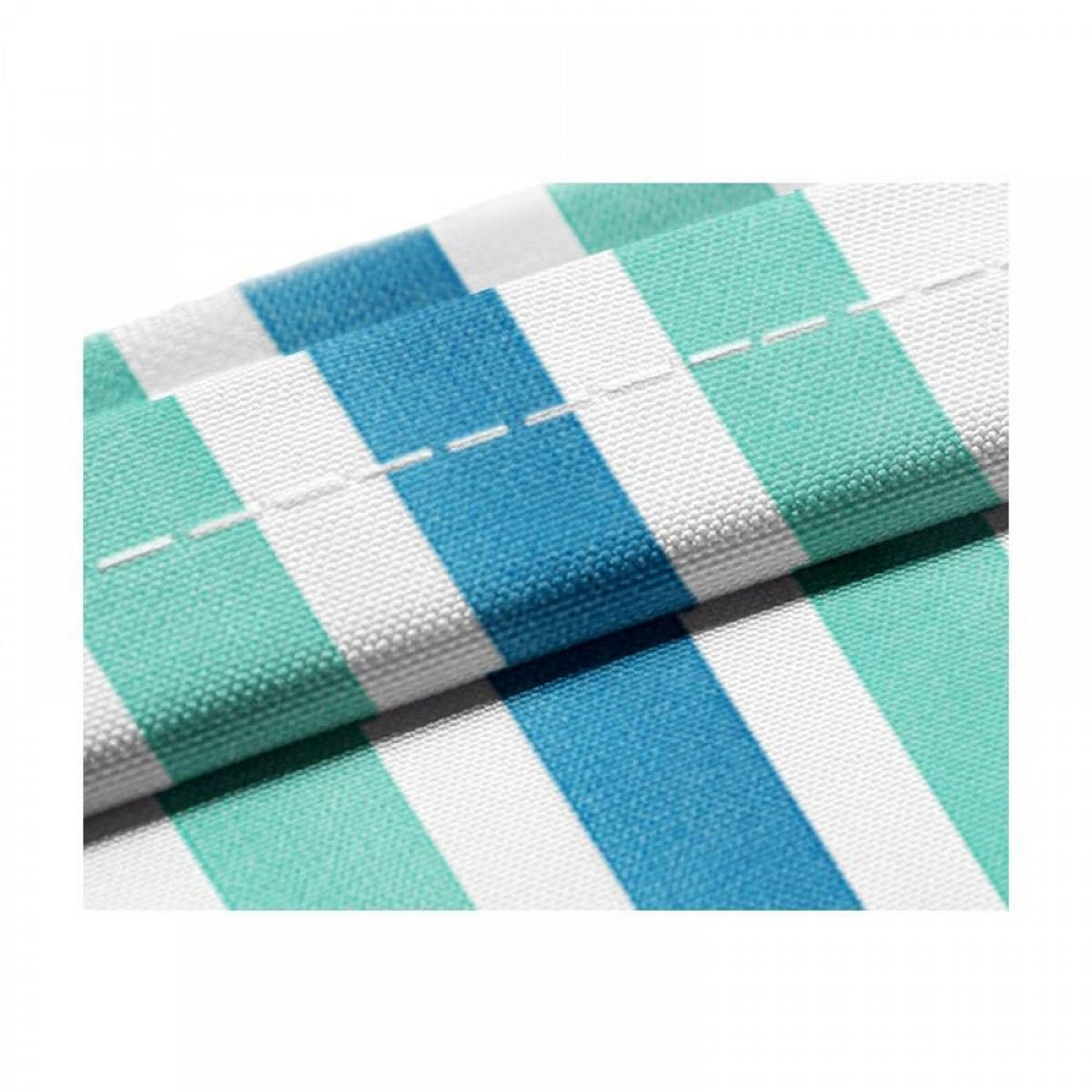 DUSCHVORHANG Blau Streifen Polyester schnell trocknend wasserdicht maschinenwaschbar mit Haken Badezimmer - Blau, Kunststoff (200/180cm) - MCBOSON