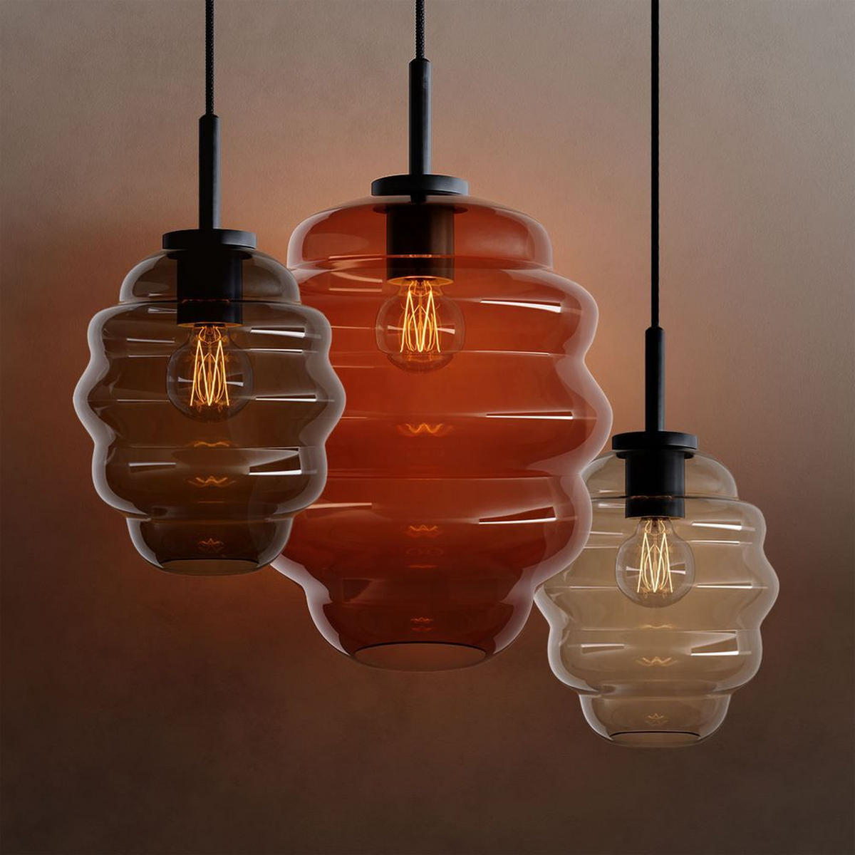 GALERIELEUCHTE Echos Klar Ø 25cm - Klar, Glas (25/25/28cm) - s.luce