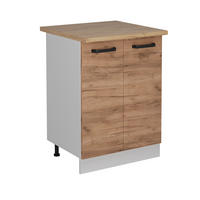 KÜCHENUNTERSCHRANK R-Line Goldkraft Eiche 60 cm AP Eiche - Honigeiche/Eiche Wotan, Holzwerkstoff (60/81.6/60cm) - Vicco
