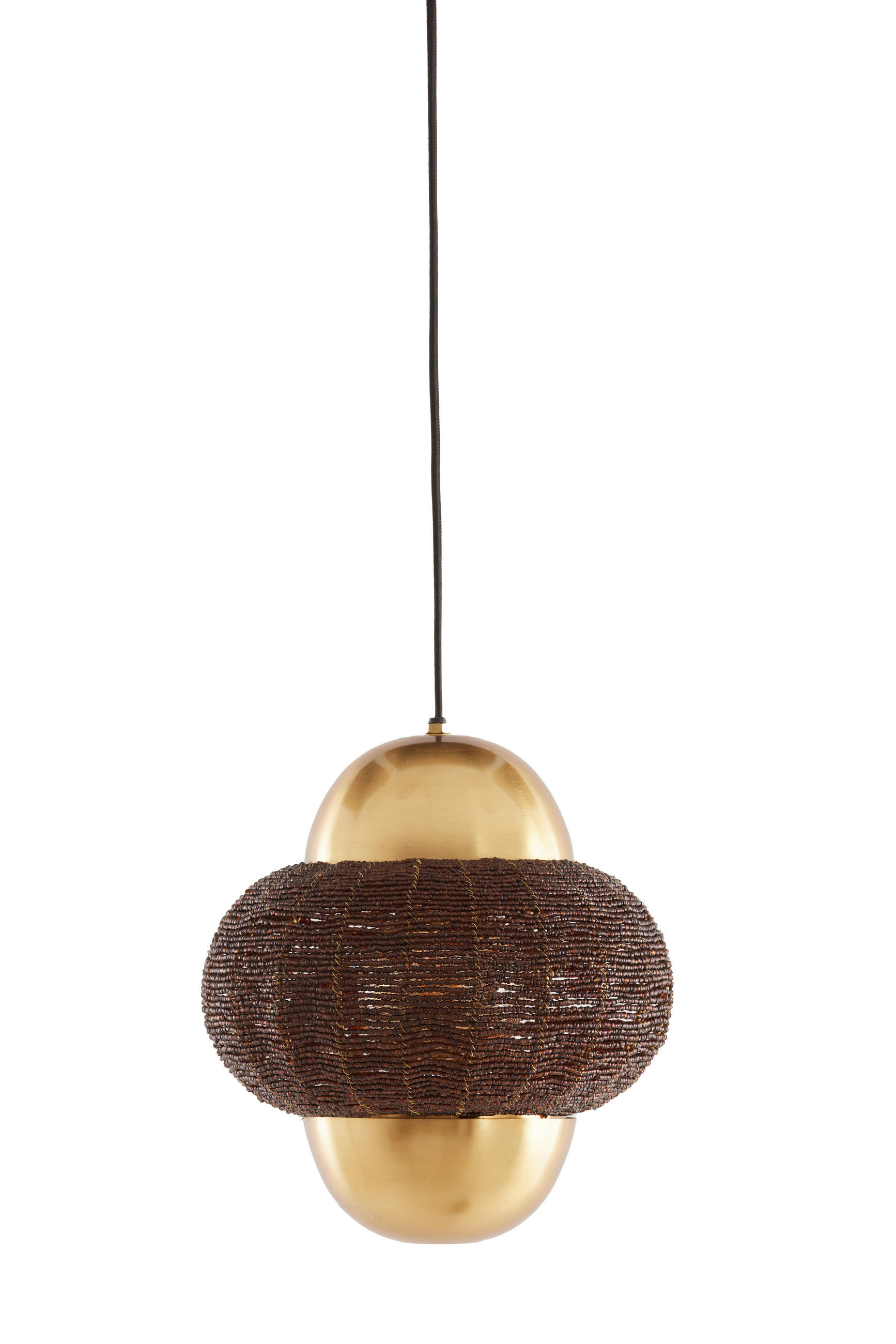 HÄNGELAMPE Cetara Braun Ø26/28 cm - Dunkelbraun, Metall (26/26/28cm) - Light & Living