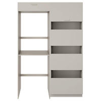 BADEZIMMERMÖBEL-SET Holv Kaschmirgrau 135 cm - Taupe, Holzwerkstoff/Metall (135/200/66cm) - Selsey