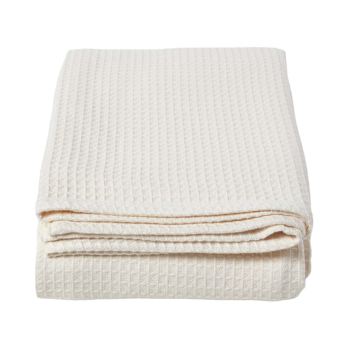 BIO-WOHNDECKE Waffelpiqué 180/230 cm - Naturfarben, Textil (178/228cm) - Homescapes