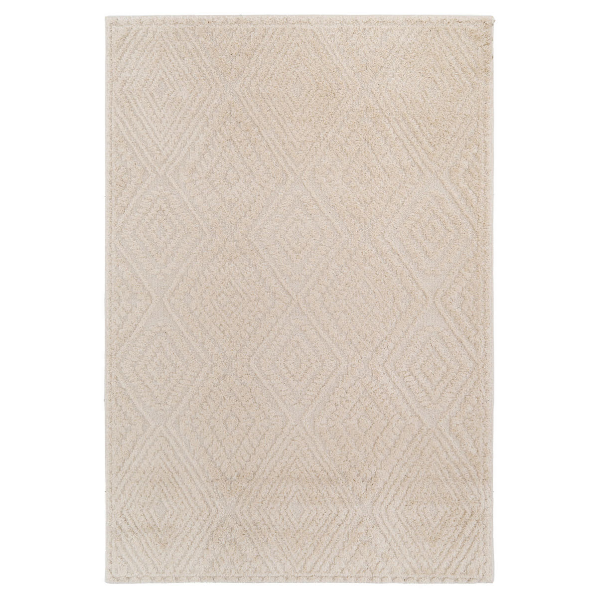 WEBTEPPICH Elino Beige - Beige, Textil (120/170cm) - Kukoon Rugs