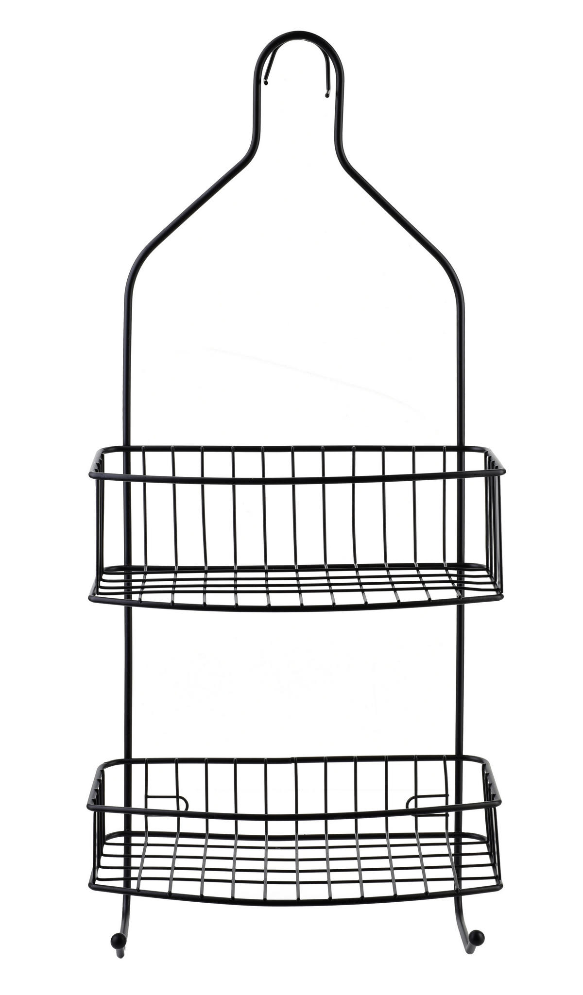 BADEZIMMERREGAL Carl 15/11.5/56cm Schwarz - Schwarz, Metall (15/56/11.5cm) - Mondex