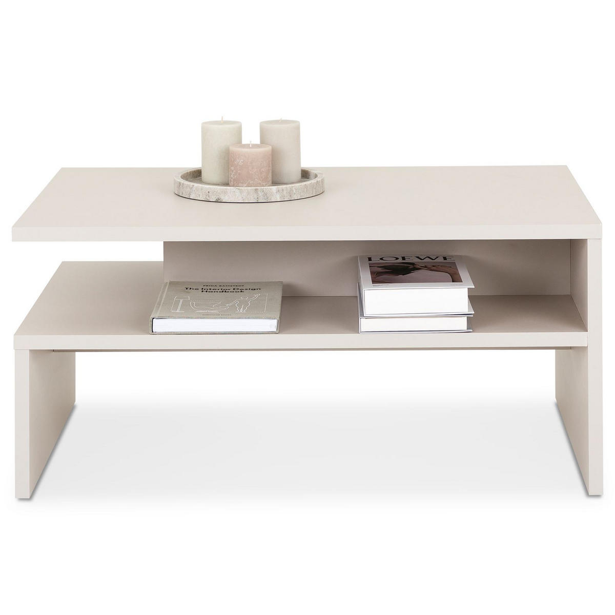 COUCHTISCH PAULINA Kaschmir - Kaschmir, Holzwerkstoff (60/90/42cm) - IDIMEX