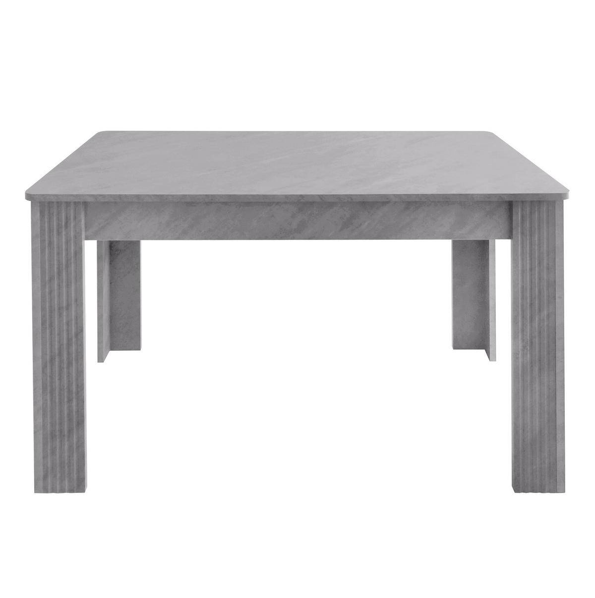 ESSTISCH rechteckig mit vier Beinen Holzoptik Grau - Grau, Holzwerkstoff (116/65/75cm) - Meubliv