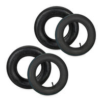 2xSCHUBKARRENRAD - Schwarz, Kunststoff (37/37/8.5cm) - Relaxdays