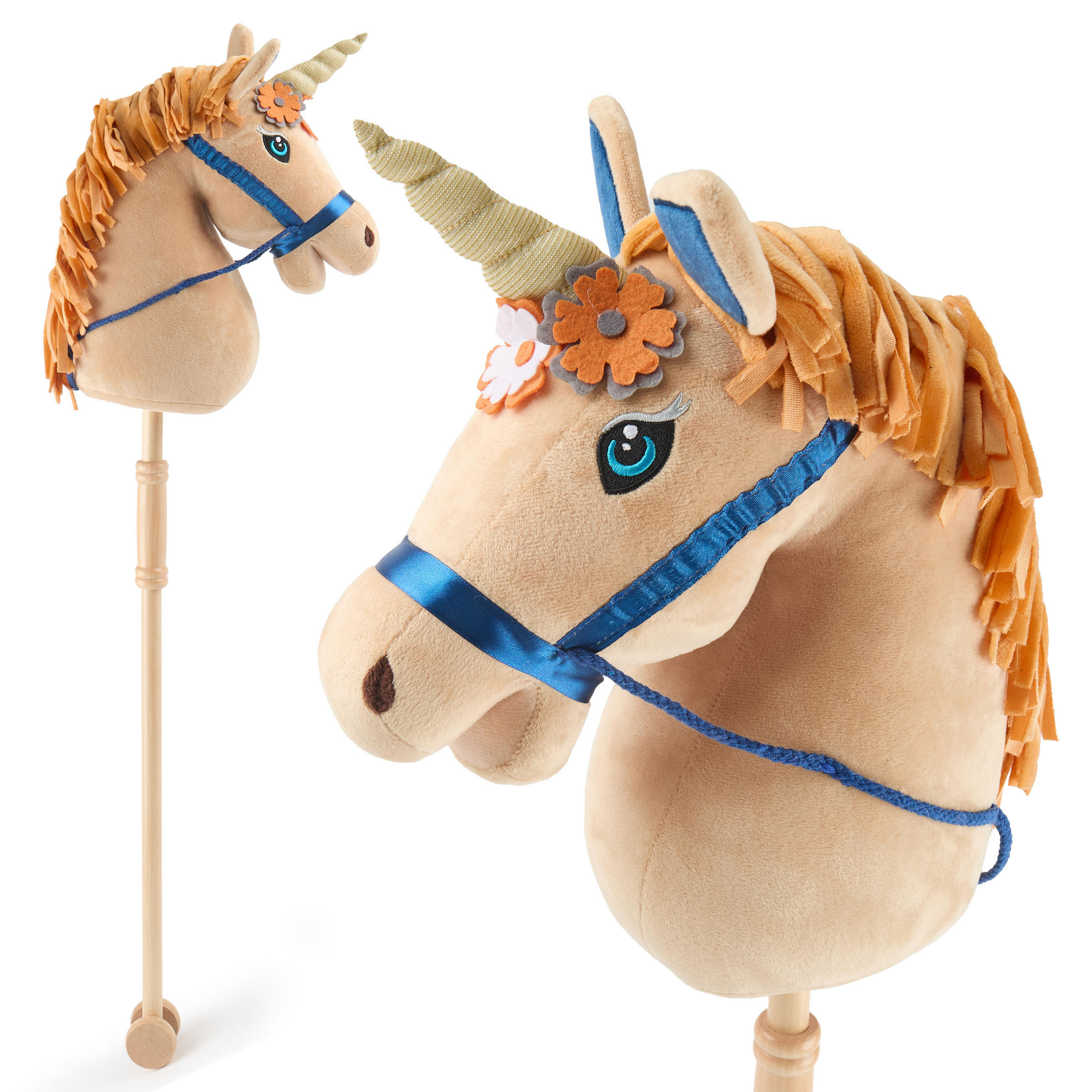 Bieco Spielwaren Steckenpferd Beige 24x100 cm