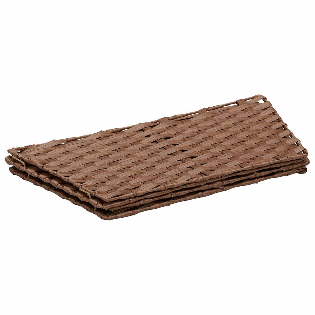 WEIHNACHTSBAUMKRAGEN 50/50/25 cm Braun Poly-Rattan - Braun, Holzwerkstoff (50/25/50cm) - vidaXL
