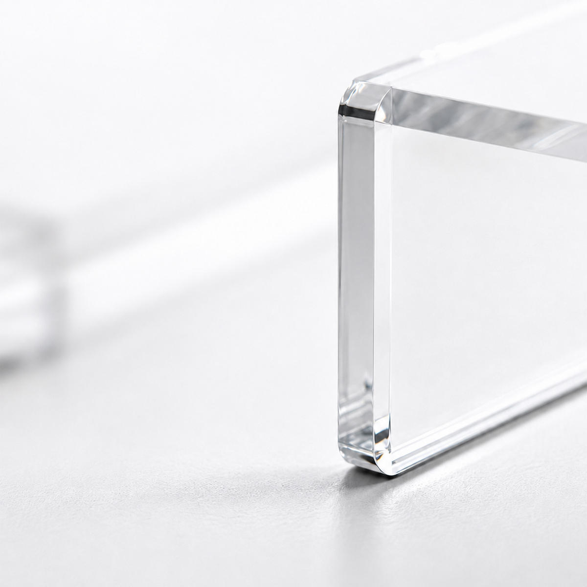 SUPORT Transparent acrilic pentru monitor - transparent, material plastic (20/50/10cm) - Relaxdays